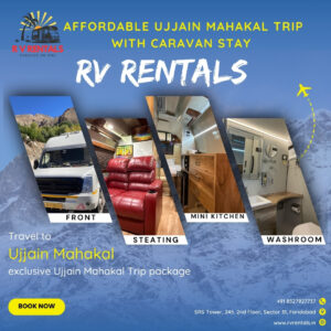 caravan on rent Ujjain Mahakal Trip with Caravan Stay