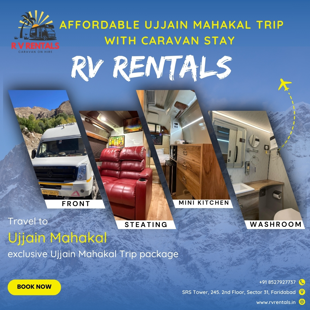 caravan on rent Ujjain Mahakal Trip with Caravan Stay